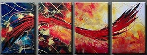 Red Abstract Painting, Abstract Art, Extra Large Painting, Living Room Wall Art, Modern Art, Extra Large Wall Art, Contemporary Art, Modern Art Painting-LargePaintingArt.com
