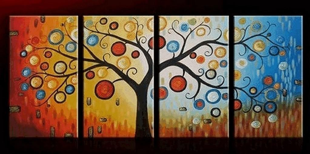 Tree of Life, Abstract Painting, Bedroom Wall Art, Large Painting, Abstract Art, Calla Lily Flower Painting, Modern Wall Art, Contemporary Art, Modern Art-LargePaintingArt.com