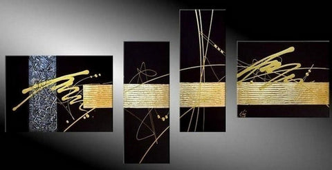 Extra Large Wall Art, Black Abstract Painting, Bedroom Wall Art Ideas, Contemporary Abstract Art Paintings, Abstract Art on Canvas, Black Modern Art-LargePaintingArt.com