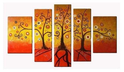 Tree of Life Painting, Acrylic Art, Abstract Painting, Canvas Painting, Wall Art, Large Abstract Art, Acrylic Art, Bedroom Wall Art-LargePaintingArt.com