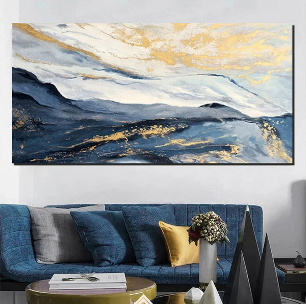 Large Painting on Canvas, Living Room Wall Art Paintings, Acrylic Abstract Painting Behind Couch, Buy Paintings Online, Simple Acrylic Painting Ideas-LargePaintingArt.com