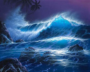 Hand Painted Art, Canvas Art, pacific Ocean, Big Wave, Seascape Art, Canvas Painting, Large Wall Art, Large Painting, Canvas Oil Painting, Canvas Wall Art-LargePaintingArt.com