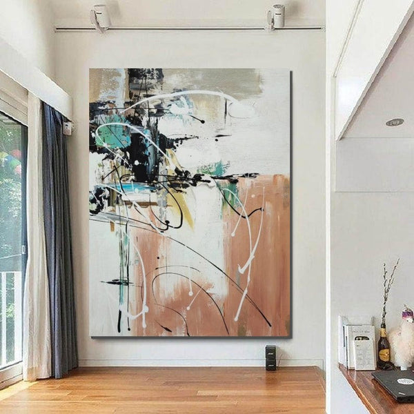 Living Room Wall Art Painting, Extra Large Acrylic Painting, Simple Modern Art, Modern Contemporary Abstract Artwork-LargePaintingArt.com