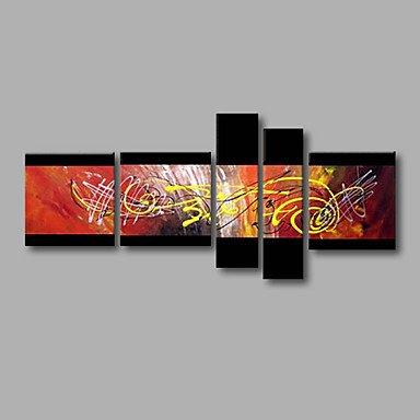 Canvas Painting, Group Painting, Large Wall Art, Abstract Painting, Huge Wall Art, Acrylic Art, Abstract Art, 5 Piece Wall Painting-LargePaintingArt.com