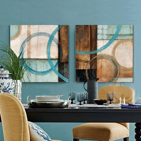 Canvas Painting, Abstract Art Painting, Dining Room Wall Art, Wall Hanging, Hand Painted Art-LargePaintingArt.com