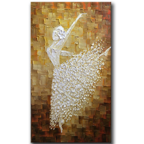 Contemporary Artwork, Abstract Art, Modern Art, Ballet Dancer Painting, Art for Sale-LargePaintingArt.com