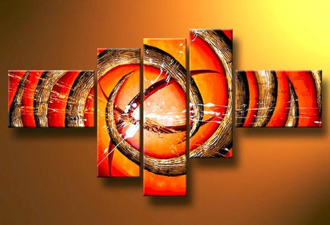 Huge Wall Art, Modern Art, Abstract Lines Art Painting, Canvas Painting, Modern Artwork-LargePaintingArt.com