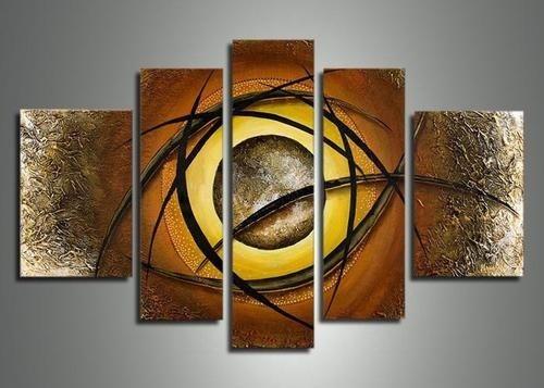 Huge Wall Art, Extra Large Art, Abstract Painting, Abstract Art Set, Canvas Painting, Living Room Art, 5 Piece Wall Art-LargePaintingArt.com