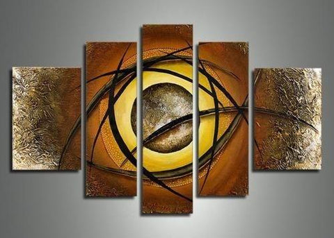 Huge Wall Art, Extra Large Art, Abstract Painting, Abstract Art Set, Canvas Painting, Living Room Art, 5 Piece Wall Art-LargePaintingArt.com