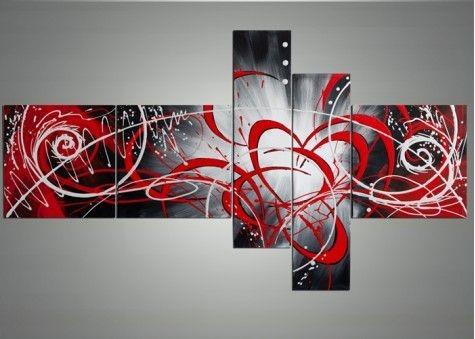 Hand Painted Canvas Art, Multiple Canvas Painting, Living Room Modern Painting, Abstract Painting on Canvas, Huge Wall Art Paintings-LargePaintingArt.com
