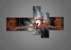 Huge Wall Art, Acrylic Art, Abstract Art, 5 Piece Wall Painting, Hand Painted Art, Group Painting, Canvas Painting, Large Wall Art, Abstract Painting-LargePaintingArt.com