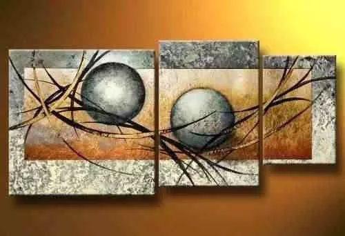 Abstract Painting, Flower Painting, Canvas Painting, Large Painting, Living Room Wall Art, 3 Piece Wall Art-LargePaintingArt.com