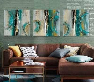 Simple Abstract Art Paintings, Large Acrylic Painting for Living Room, Modern Wall Art Paintings, 3 Piece Paintings-LargePaintingArt.com