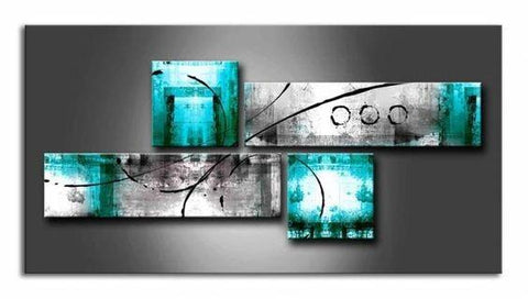 Extra Large Painting, Bedroom Wall Art, Abstract Art Set, 4 Piece Abstract Painting, Modern Art, Contemporary Art-LargePaintingArt.com