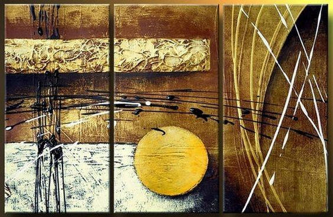 Large Painting, Abtract Art, Bedroom Wall Art, Canvas Painting, Abstract Art, Contemporary Art, 3 Piece Canvas Art-LargePaintingArt.com