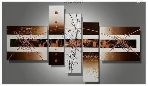 Large Wall Art, Abstract Painting, Canvas Art Painting, Huge Wall Art, Acrylic Art, 5 Piece Wall Painting, Hand Painted Art, Group Painting-LargePaintingArt.com