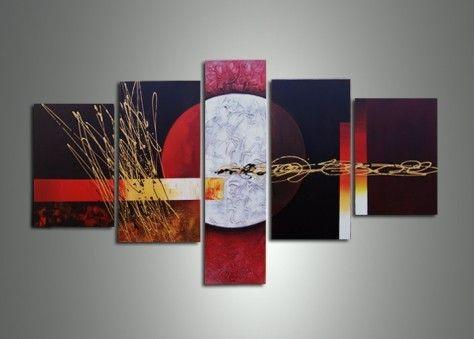 Large Art, Abstract Painting, Canvas Painting, Abstract Art, 5 Piece Wall Art, Canvas Art Painting, Ready to Hang-LargePaintingArt.com