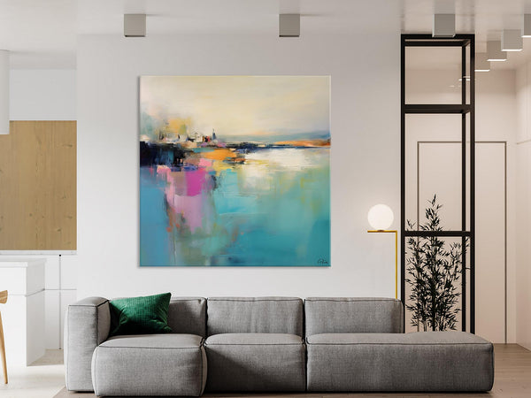 Large Paintings for Living Room, Modern Wall Art Paintings, Large Original Art, Buy Wall Art Online, Contemporary Acrylic Painting on Canvas-LargePaintingArt.com
