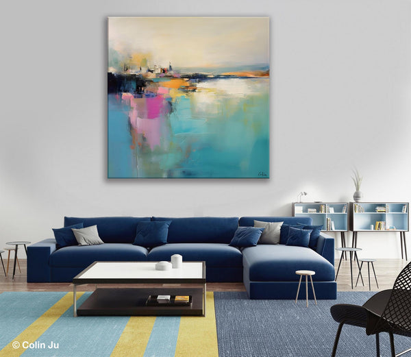 Large Paintings for Living Room, Modern Wall Art Paintings, Large Original Art, Buy Wall Art Online, Contemporary Acrylic Painting on Canvas-LargePaintingArt.com