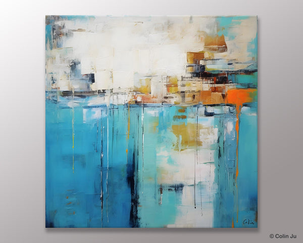 Abstract Painting on Canvas, Original Abstract Wall Art for Sale, Contemporary Acrylic Paintings, Extra Large Canvas Painting for Bedroom-LargePaintingArt.com