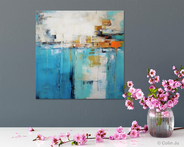Abstract Painting on Canvas, Original Abstract Wall Art for Sale, Contemporary Acrylic Paintings, Extra Large Canvas Painting for Bedroom-LargePaintingArt.com