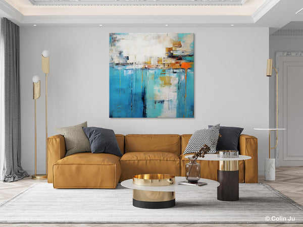 Abstract Painting on Canvas, Original Abstract Wall Art for Sale, Contemporary Acrylic Paintings, Extra Large Canvas Painting for Bedroom-LargePaintingArt.com