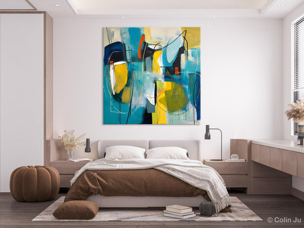 Acrylic Painting for Living Room, Contemporary Abstract Artwork, Extra Large Wall Art Paintings, Original Modern Artwork on Canvas-LargePaintingArt.com