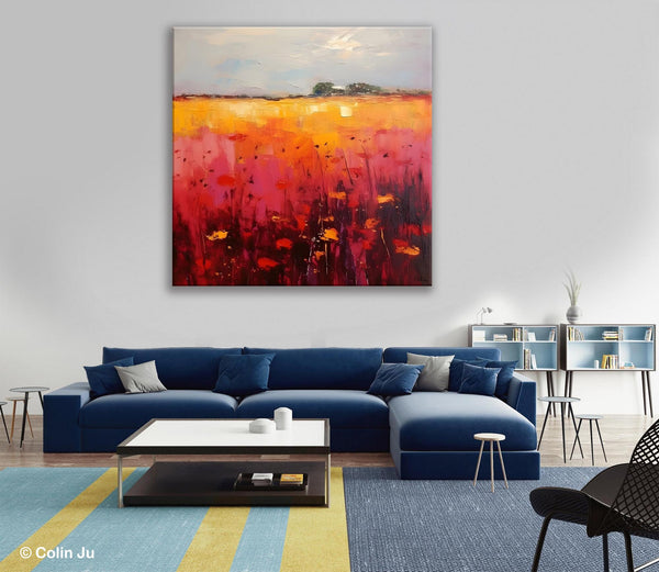 Contemporary Wall Art Paintings, Large Acrylic Paintings on Canvas, Abstract Landscape Paintings for Living Room, Landscape Canvas Art-LargePaintingArt.com