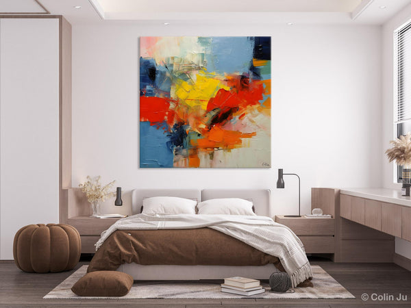 Abstract Canvas Art for Living Room, Extra Large Abstract Paintings for Dining Room, Original Modern Acrylic Art, Modern Canvas Paintings-LargePaintingArt.com