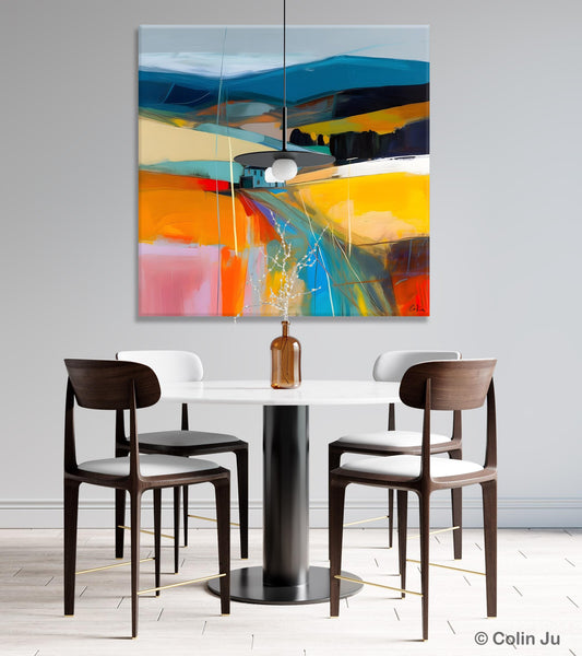 Contemporary Abstract Artwork, Acrylic Painting for Living Room, Oversized Wall Art Paintings, Original Modern Artwork on Canvas-LargePaintingArt.com