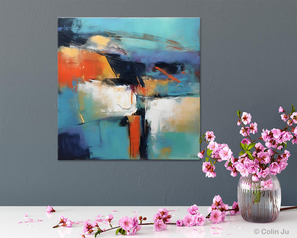 Modern Wall Art Paintings, Canvas Paintings for Bedroom, Buy Wall Art Online, Contemporary Acrylic Painting on Canvas, Large Original Art-LargePaintingArt.com
