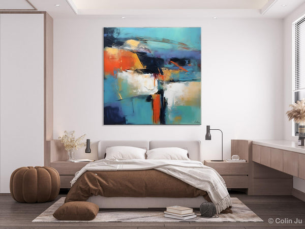 Modern Wall Art Paintings, Canvas Paintings for Bedroom, Buy Wall Art Online, Contemporary Acrylic Painting on Canvas, Large Original Art-LargePaintingArt.com