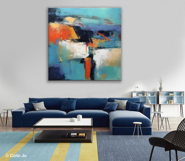Modern Wall Art Paintings, Canvas Paintings for Bedroom, Buy Wall Art Online, Contemporary Acrylic Painting on Canvas, Large Original Art-LargePaintingArt.com