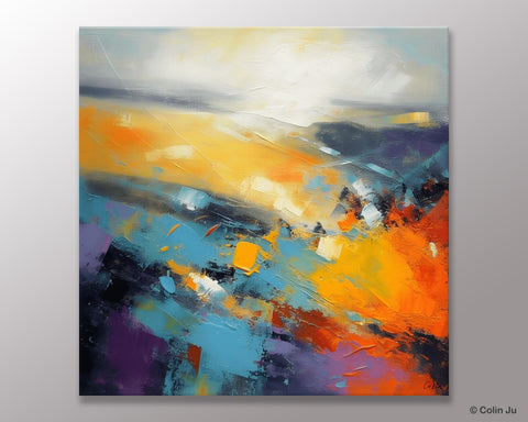 Acrylic Painting for Living Room, Heavy Texture Painting, Contemporary Abstract Artwork, Oversized Wall Art Paintings, Original Modern Paintings on Canvas-LargePaintingArt.com