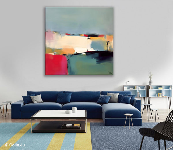 Contemporary Abstract Artwork, Acrylic Painting for Living Room, Oversized Wall Art Paintings, Original Modern Paintings on Canvas-LargePaintingArt.com