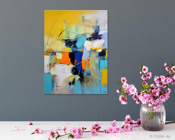 Contemporary Abstract Art, Bedroom Canvas Art Ideas, Large Painting for Sale, Buy Large Paintings Online, Original Modern Abstract Art-LargePaintingArt.com