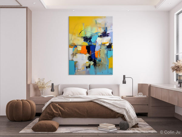 Contemporary Abstract Art, Bedroom Canvas Art Ideas, Large Painting for Sale, Buy Large Paintings Online, Original Modern Abstract Art-LargePaintingArt.com