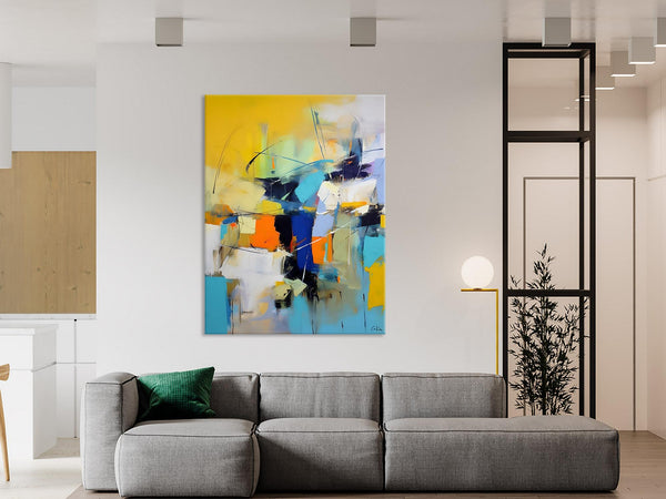 Contemporary Abstract Art, Bedroom Canvas Art Ideas, Large Painting for Sale, Buy Large Paintings Online, Original Modern Abstract Art-LargePaintingArt.com