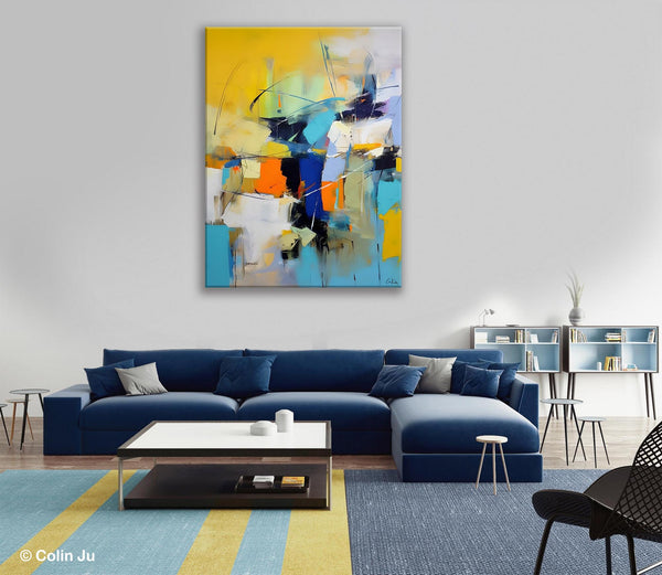 Contemporary Abstract Art, Bedroom Canvas Art Ideas, Large Painting for Sale, Buy Large Paintings Online, Original Modern Abstract Art-LargePaintingArt.com