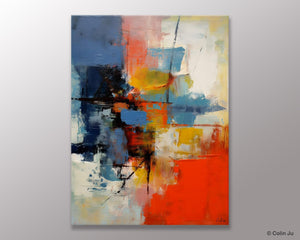 Simple Painting Ideas for Living Room, Acrylic Painting on Canvas, Original Hand Painted Art, Buy Paintings Online, Oversized Canvas Paintings-LargePaintingArt.com