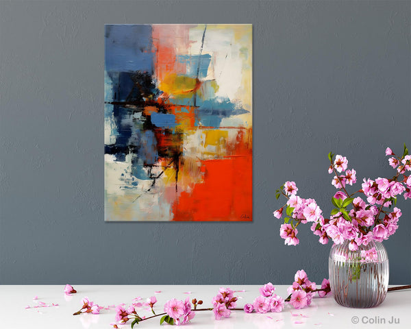 Simple Painting Ideas for Living Room, Acrylic Painting on Canvas, Original Hand Painted Art, Buy Paintings Online, Oversized Canvas Paintings-LargePaintingArt.com