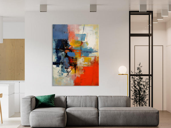 Simple Painting Ideas for Living Room, Acrylic Painting on Canvas, Original Hand Painted Art, Buy Paintings Online, Oversized Canvas Paintings-LargePaintingArt.com