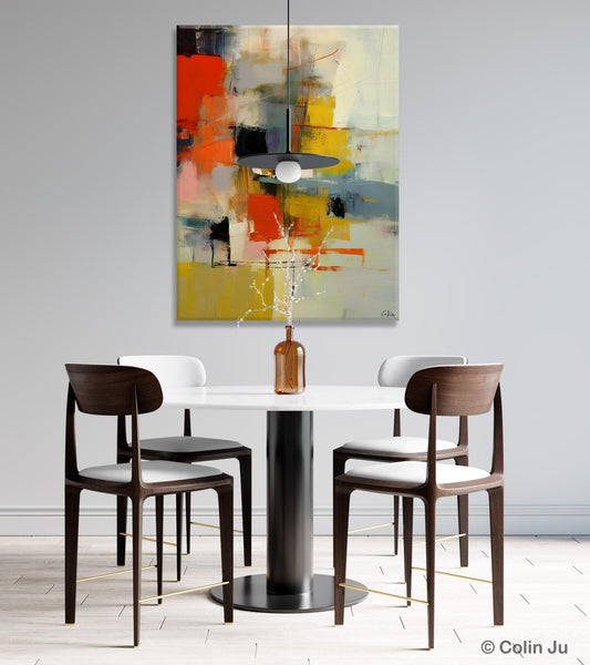 Bedroom Wall Art Ideas, Abstract Canvas Painting, Acrylic Canvas Paintings for Dining Room, Simple Wall Art Ideas, Original Contemporary Paintings-LargePaintingArt.com