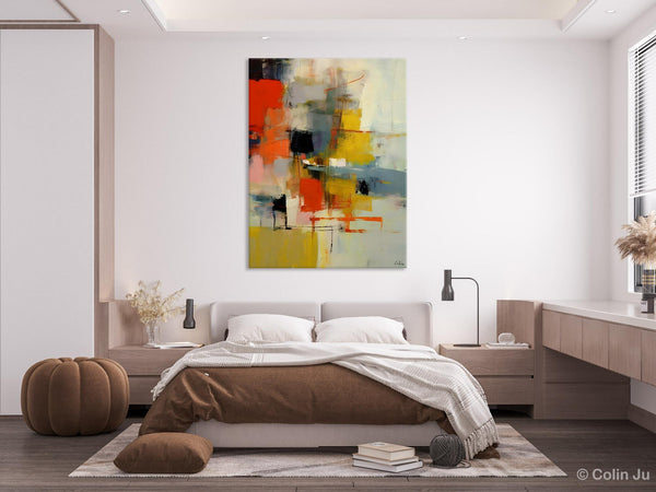 Bedroom Wall Art Ideas, Abstract Canvas Painting, Acrylic Canvas Paintings for Dining Room, Simple Wall Art Ideas, Original Contemporary Paintings-LargePaintingArt.com