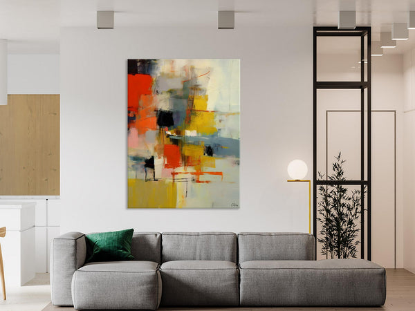 Bedroom Wall Art Ideas, Abstract Canvas Painting, Acrylic Canvas Paintings for Dining Room, Simple Wall Art Ideas, Original Contemporary Paintings-LargePaintingArt.com