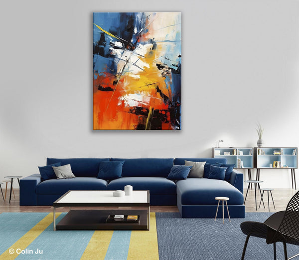 Paintings for Living Room, Abstract Acrylic Painting, Abstract Painting Ideas for Bedroom, Original Abstract Canvas Paintings, Hand Painted Wall Painting-LargePaintingArt.com
