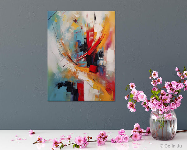 Simple Modern Art, Extra Large Wall Art Paintings, Original Abstract Painting, Acrylic Painting on Canvas, Large Paintings for Living Room-LargePaintingArt.com