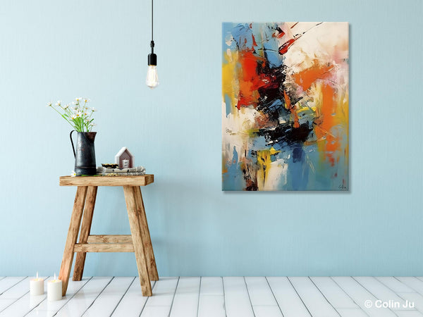 Hand Painted Acrylic Painting, Modern Contemporary Artwork, Original Wall Art Painting for Living Room, Acrylic Paintings for Dining Room-LargePaintingArt.com