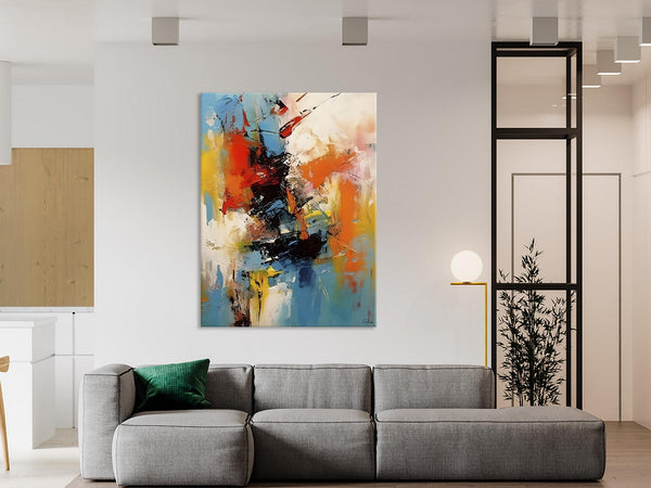 Hand Painted Acrylic Painting, Modern Contemporary Artwork, Original Wall Art Painting for Living Room, Acrylic Paintings for Dining Room-LargePaintingArt.com