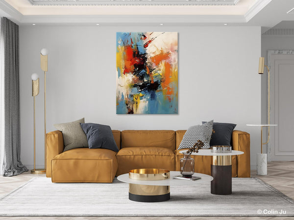 Hand Painted Acrylic Painting, Modern Contemporary Artwork, Original Wall Art Painting for Living Room, Acrylic Paintings for Dining Room-LargePaintingArt.com